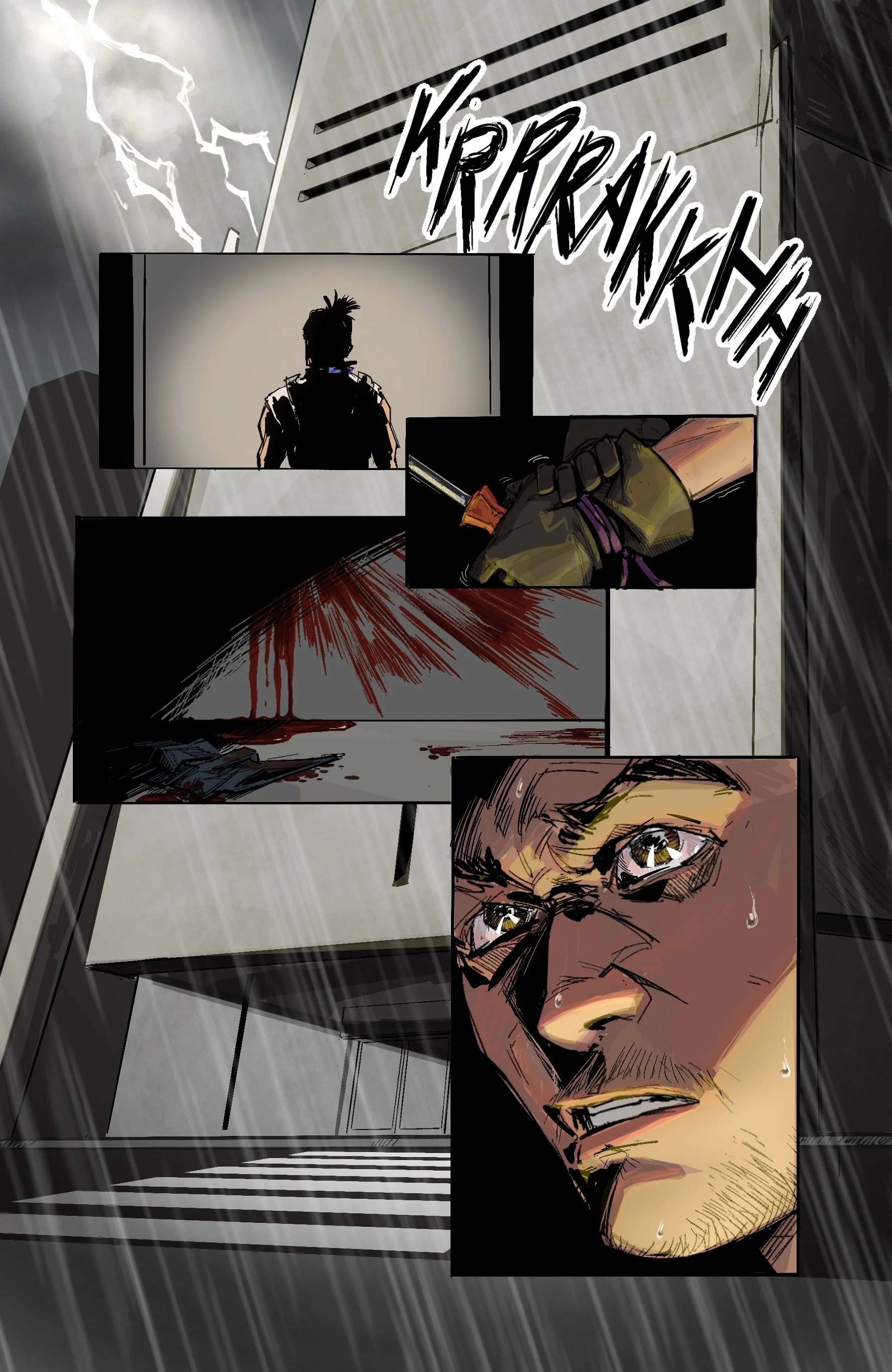 Sample Pages for a Horror Comic