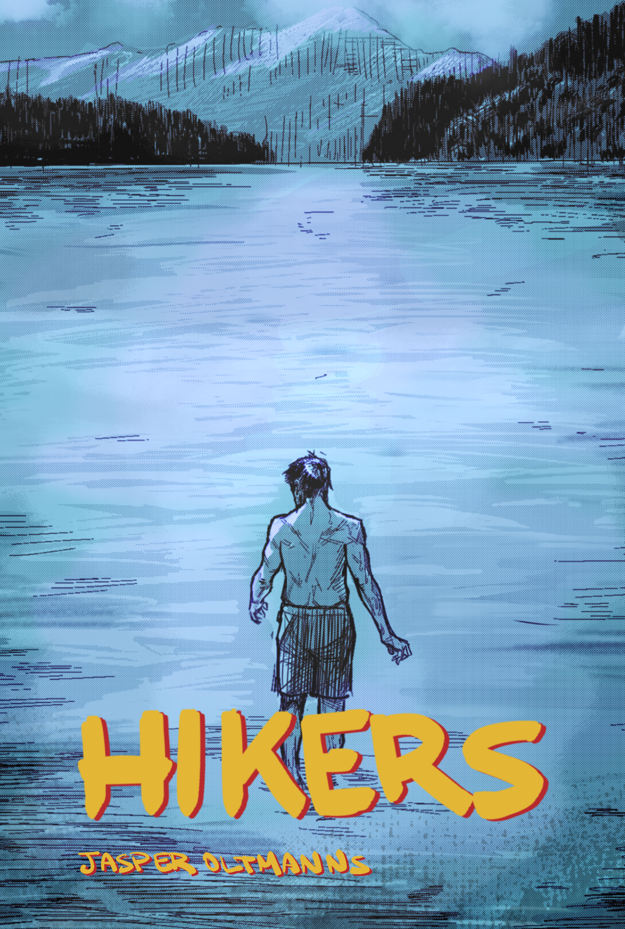 Pages from the short comic titled 'Hikers'