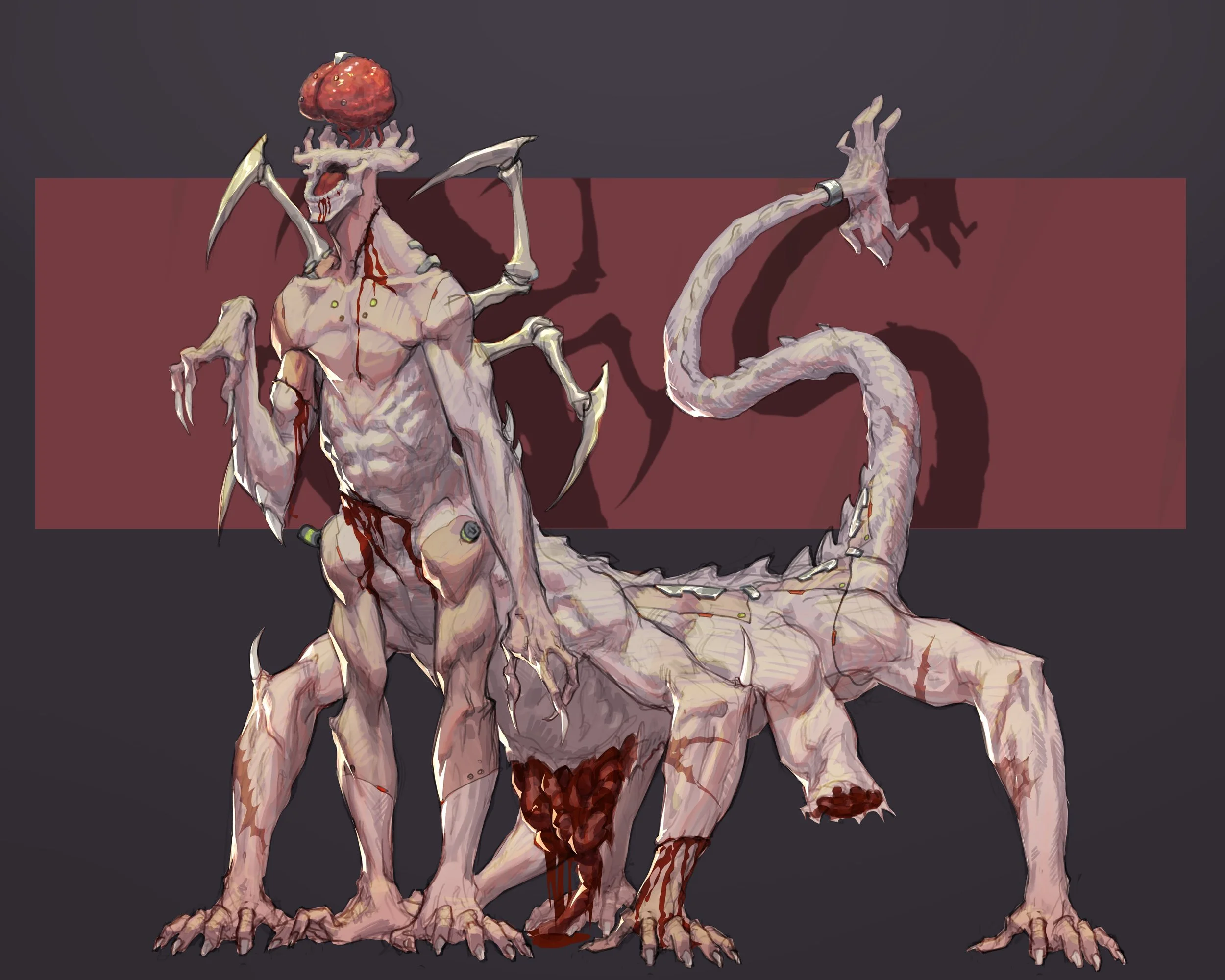 Cyber-demon Monster Sketch