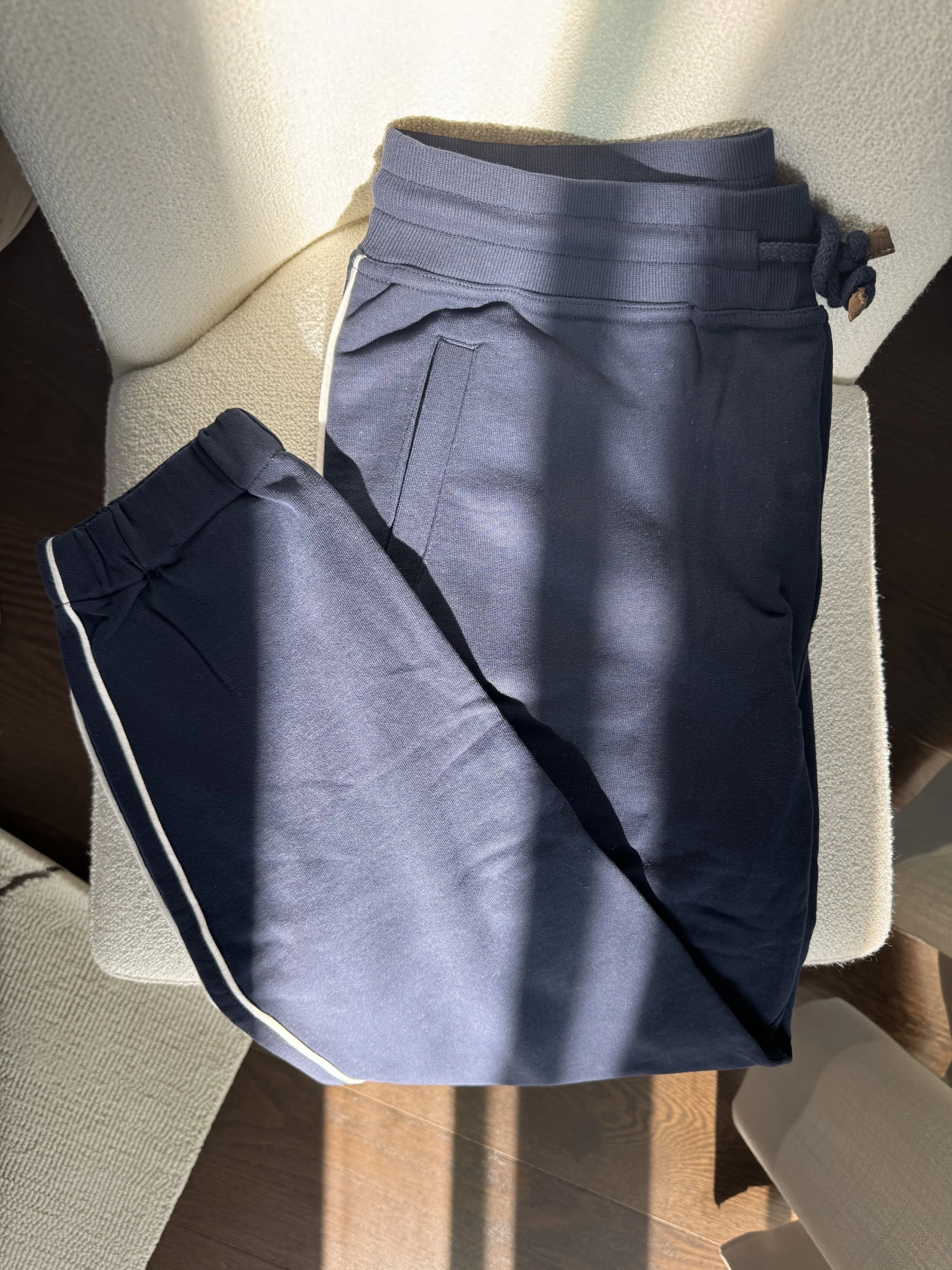 Brunello Cucinelli Sweatpants in a Navy Cotton Size M - Sold