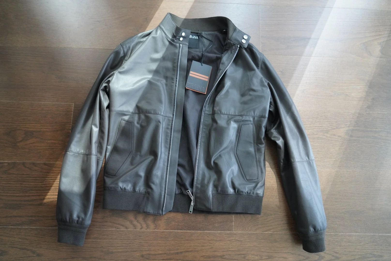 Zegna Nappa Leather Bomber