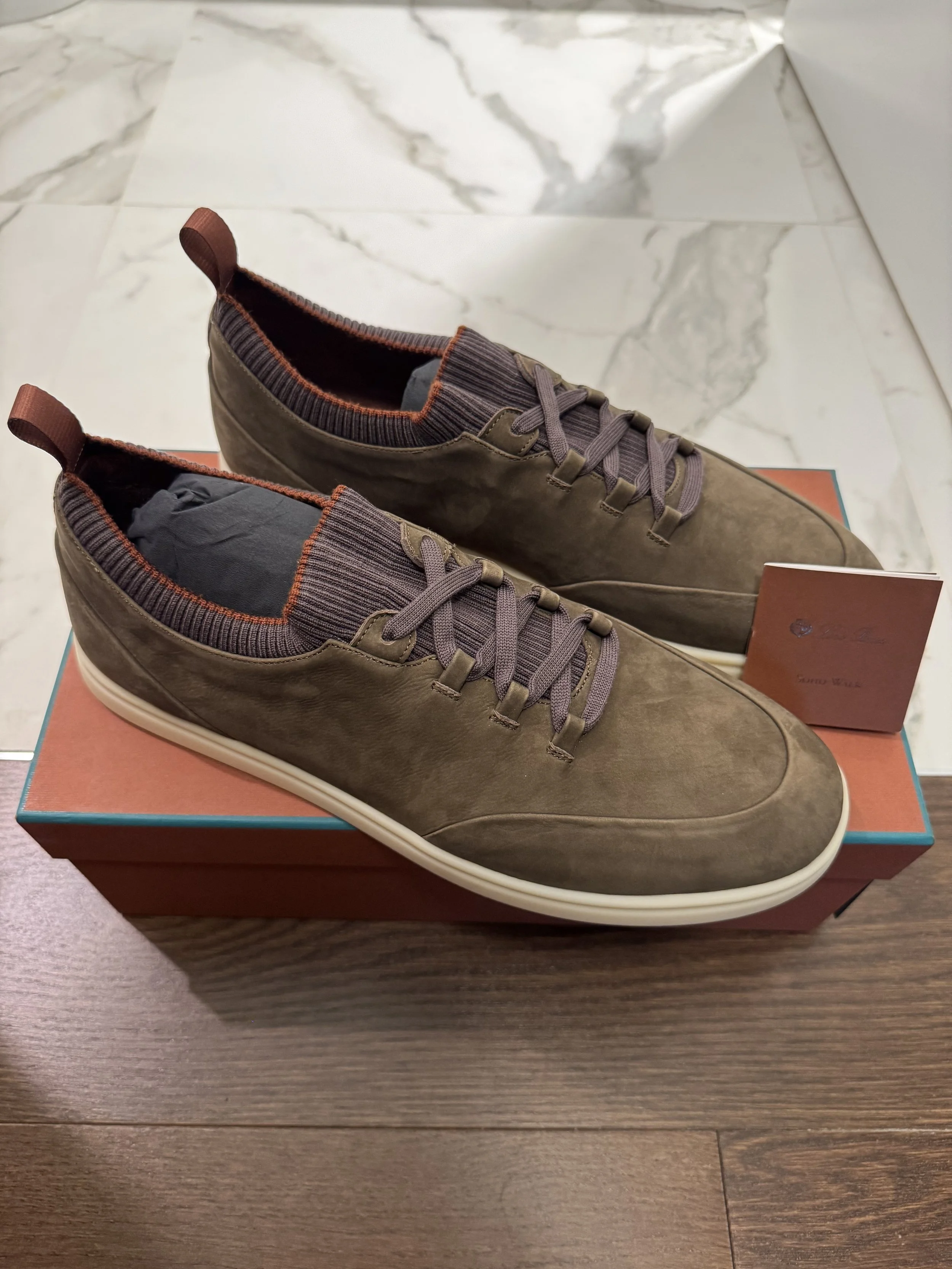 Loro Piana Soho Walks in Brown Nubuck Size 44 - Sold