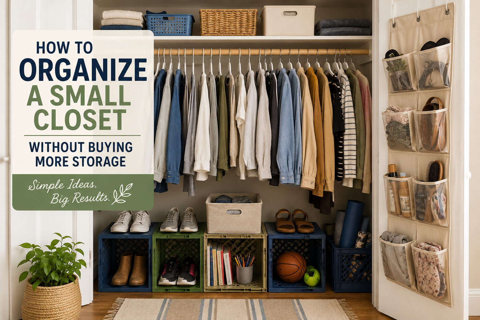 How to Organize a Small Closet Without Buying More Storage