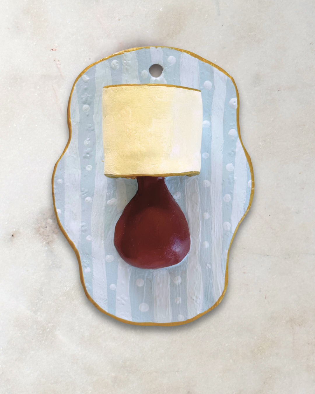 Little Blue Lamp Wall Hang