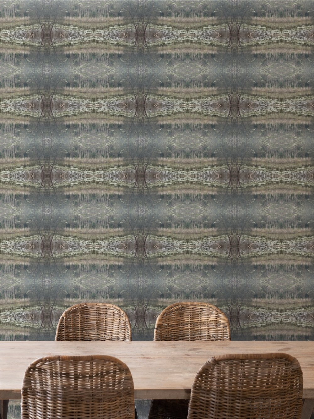 Water Visits Wallpaper by Artful Weave Dining Rattan Chairs Mockup.jpg