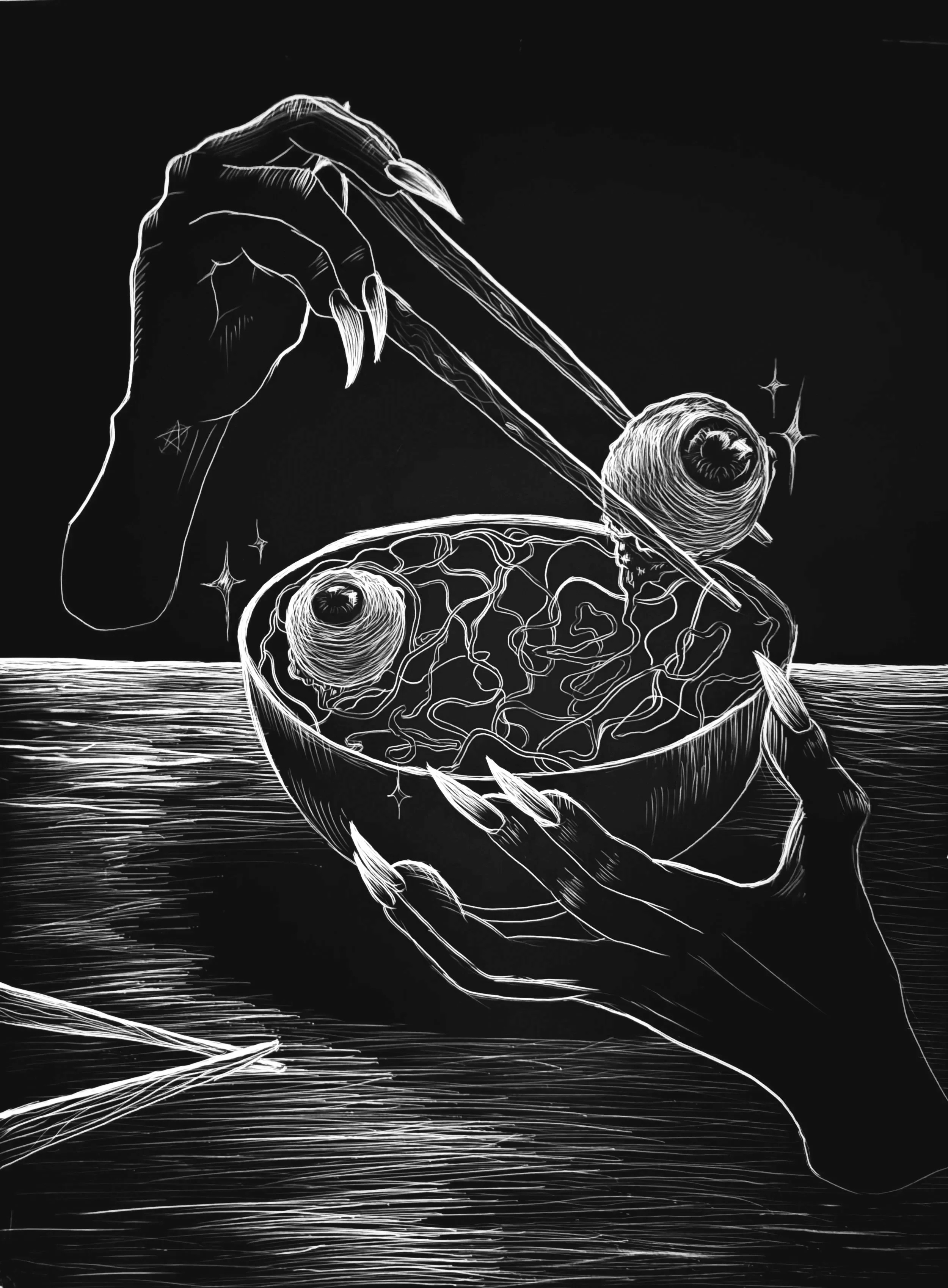 "Untitled"
Scratchboard
11x14 Inch