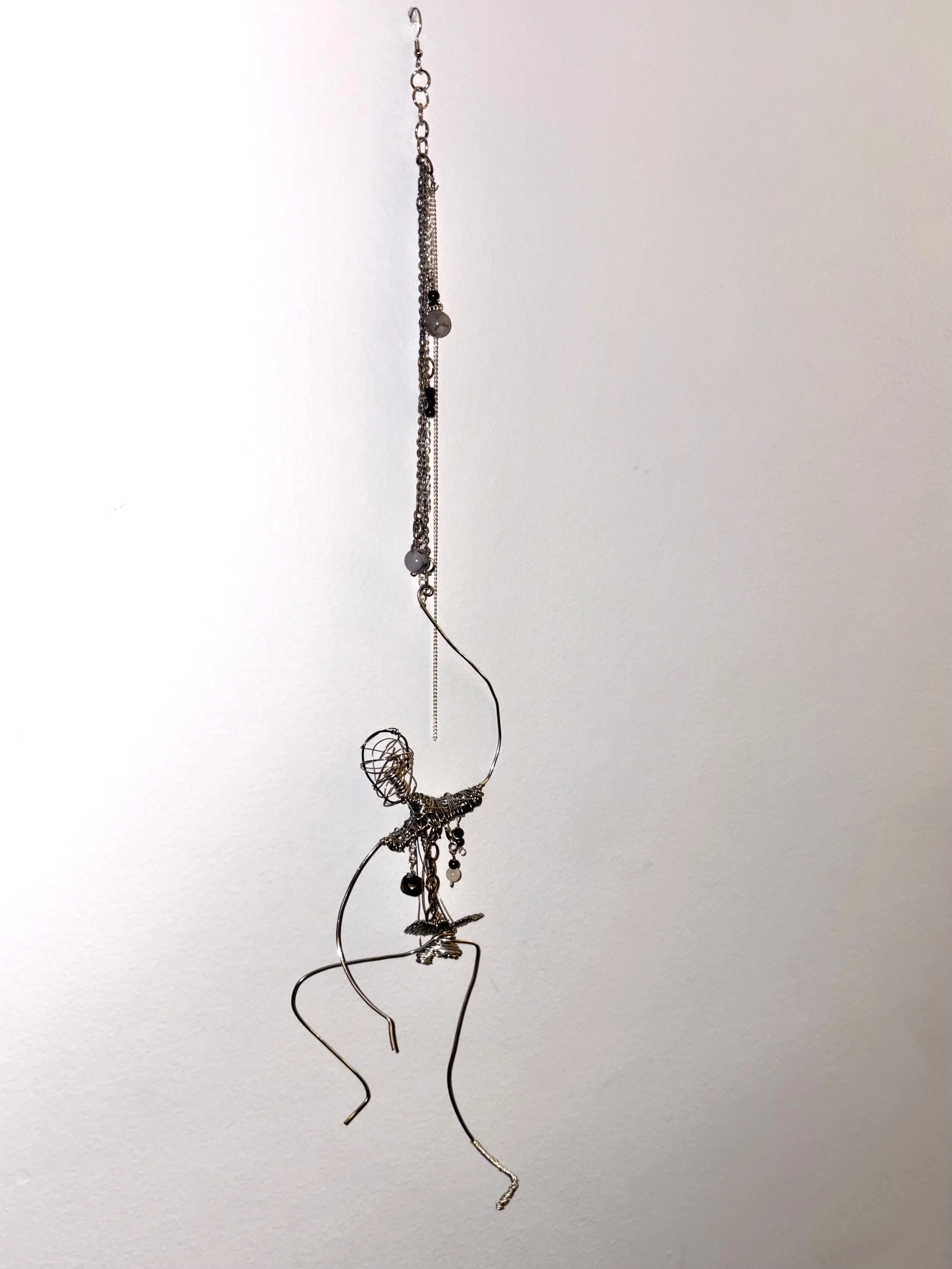 "Exposed Heart"
Wire, bead and chain Skeleton 
2x10 Inches
2026