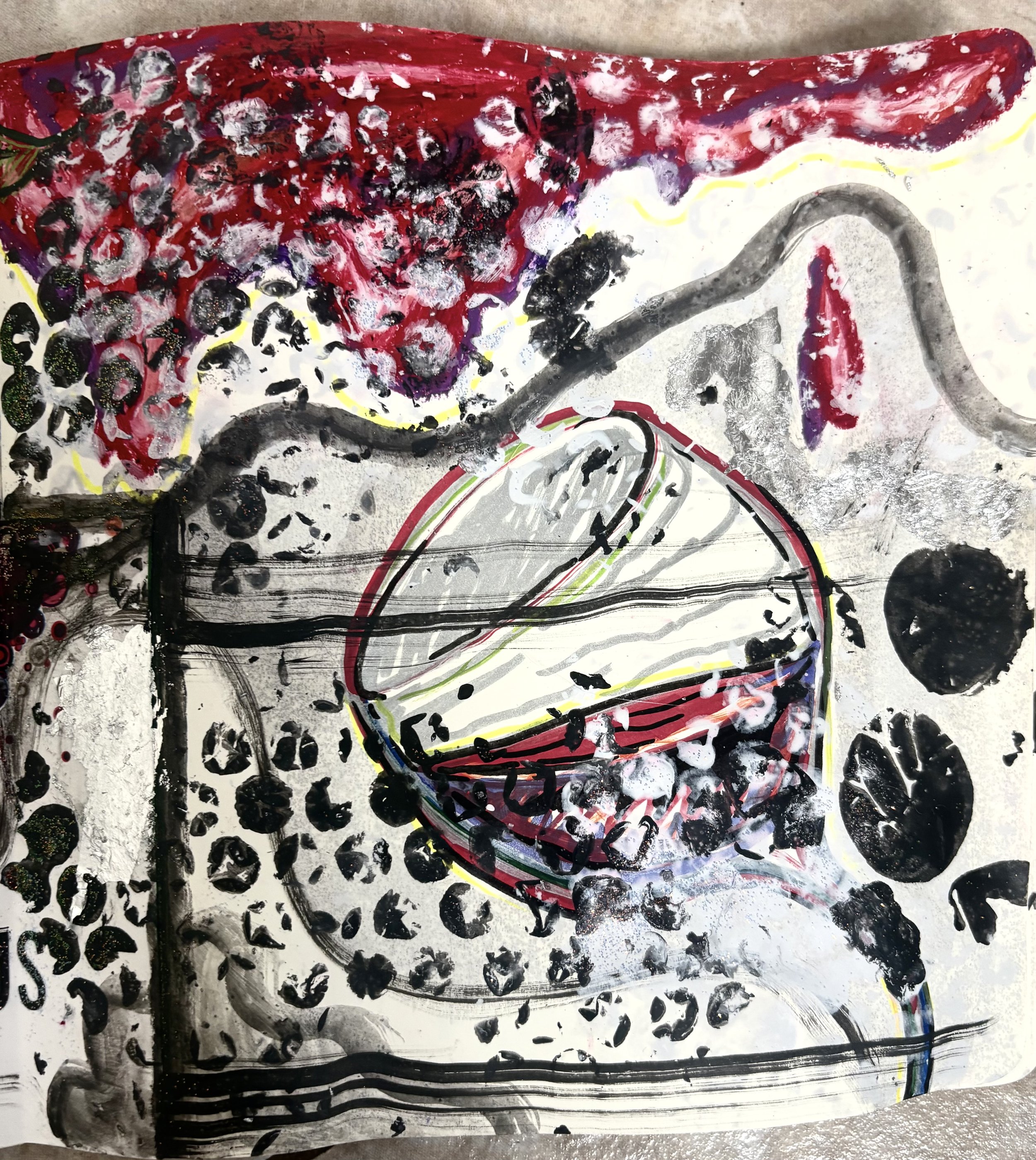 Mixed Media Paper 
on Sketchbook Paper