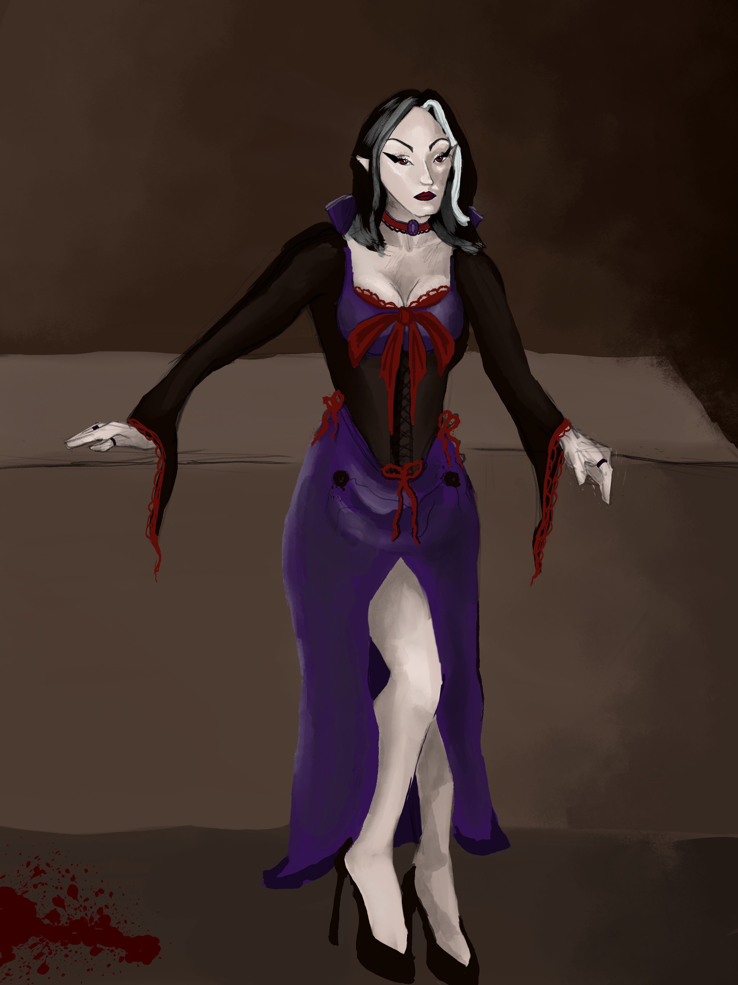 Digital Character Design (Vampire) 
2025