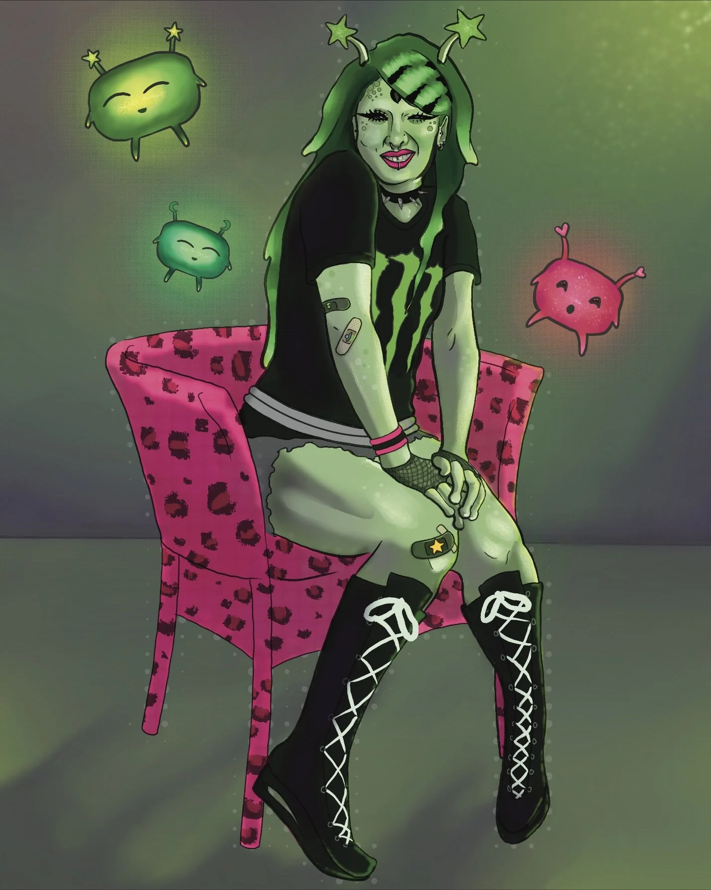 Digital Character Design (Scene Alien Girl) 
2026