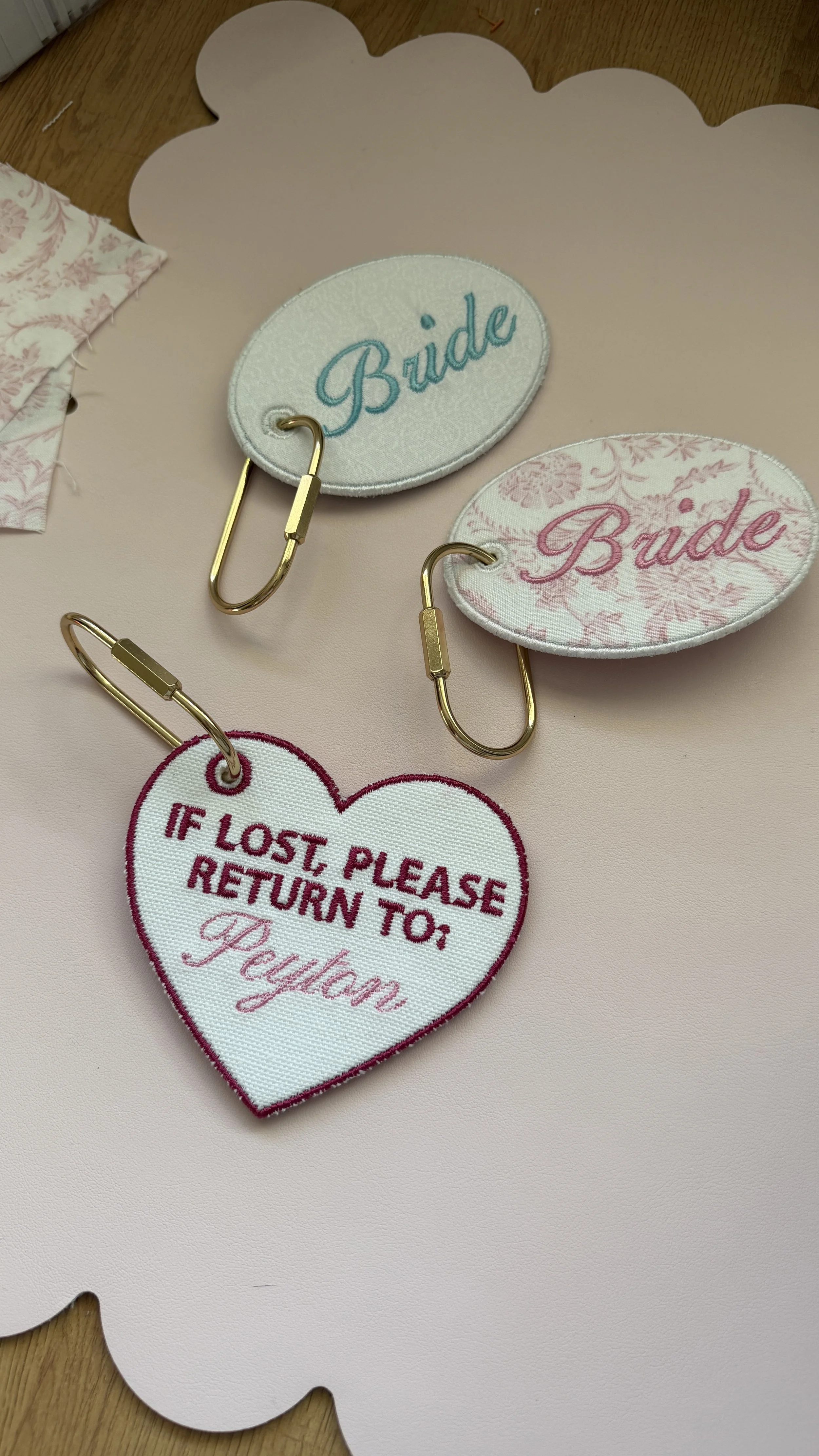 IF LOST - CUSTOM HEART BAG TAG