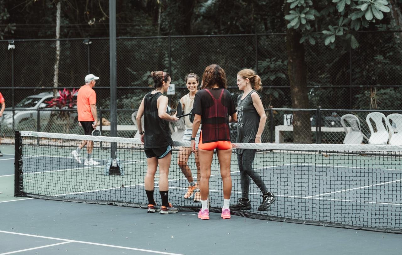 At the Nosara pickleball court