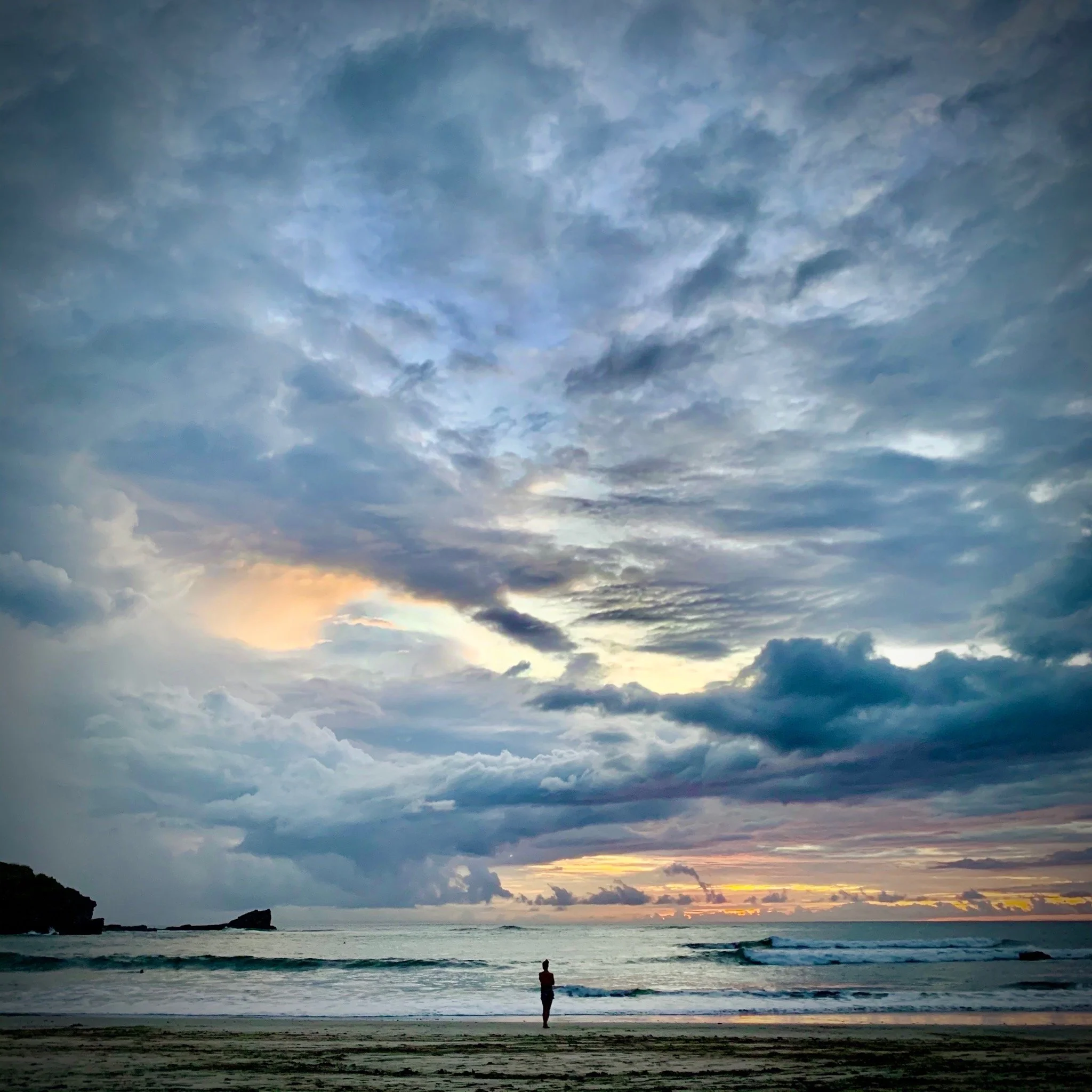 Spectacular sunset over the Nosara coast.