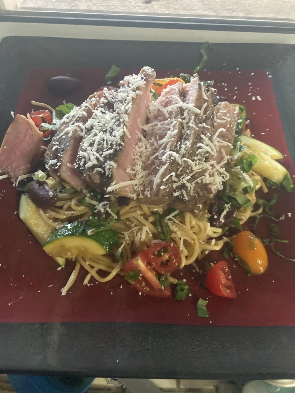 pasta with tomatoes, capers, olives and fresh tuna.jpg