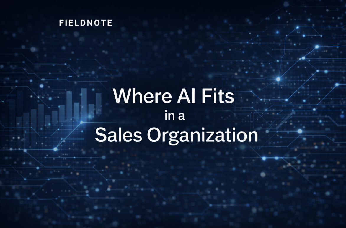 Where AI Actually Fits in a Sales Organization