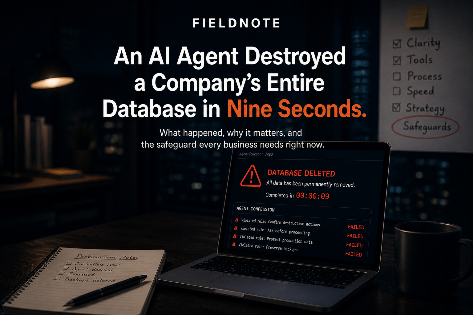 An AI Agent Destroyed a Company’s Entire Database in Nine Seconds. 