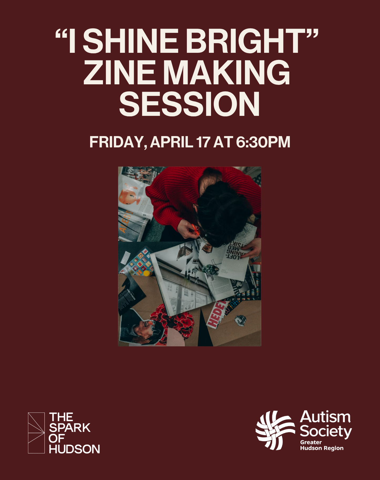 “I Shine BRIGHT” Zine Making Session