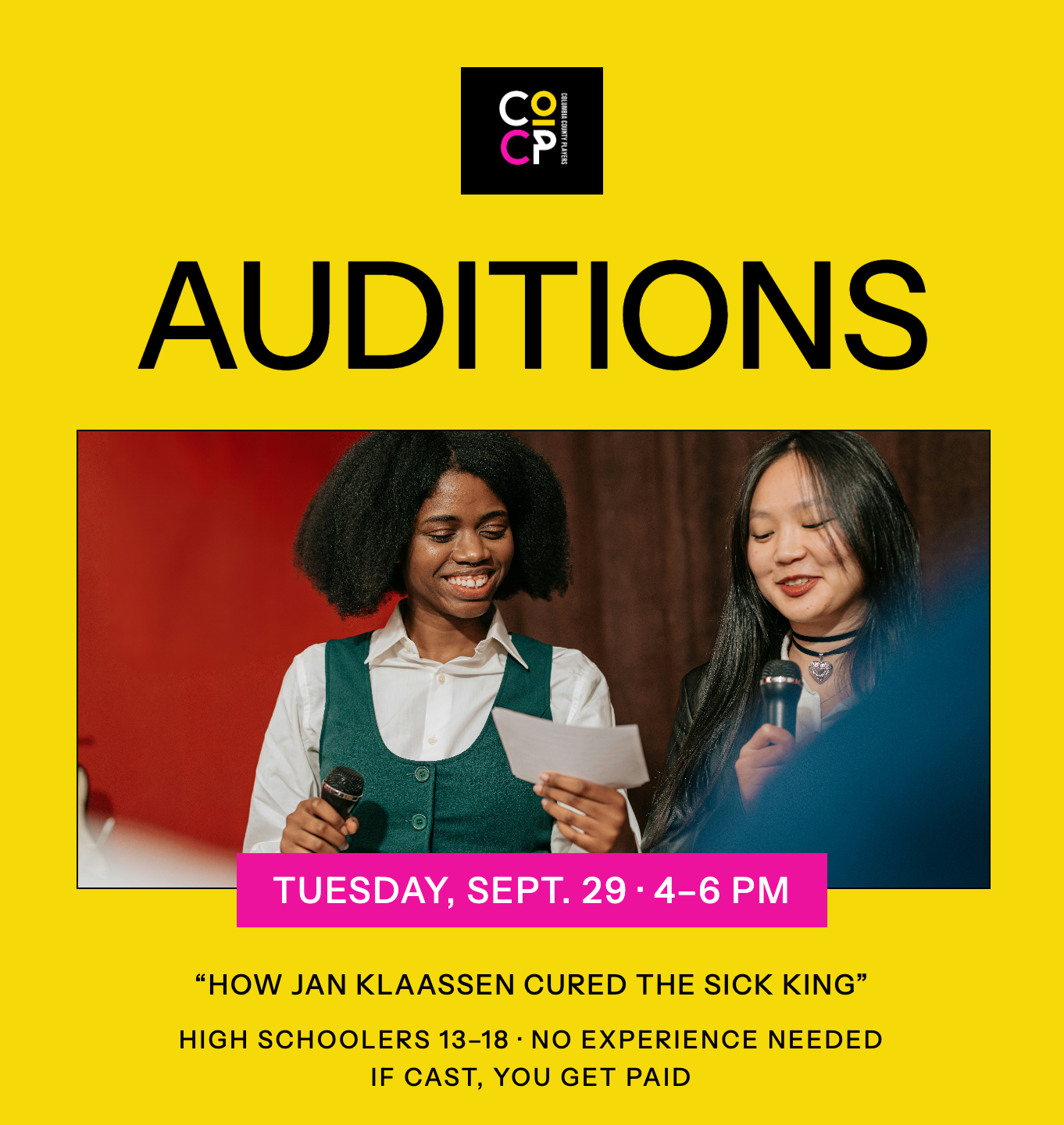 AUDITIONS: How Jan Klaassen Cured The Sick King 