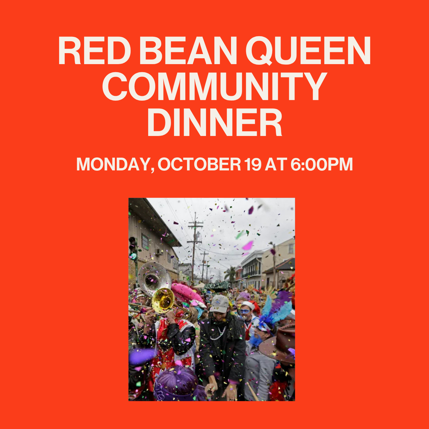 Red Bean Queen Community Dinner