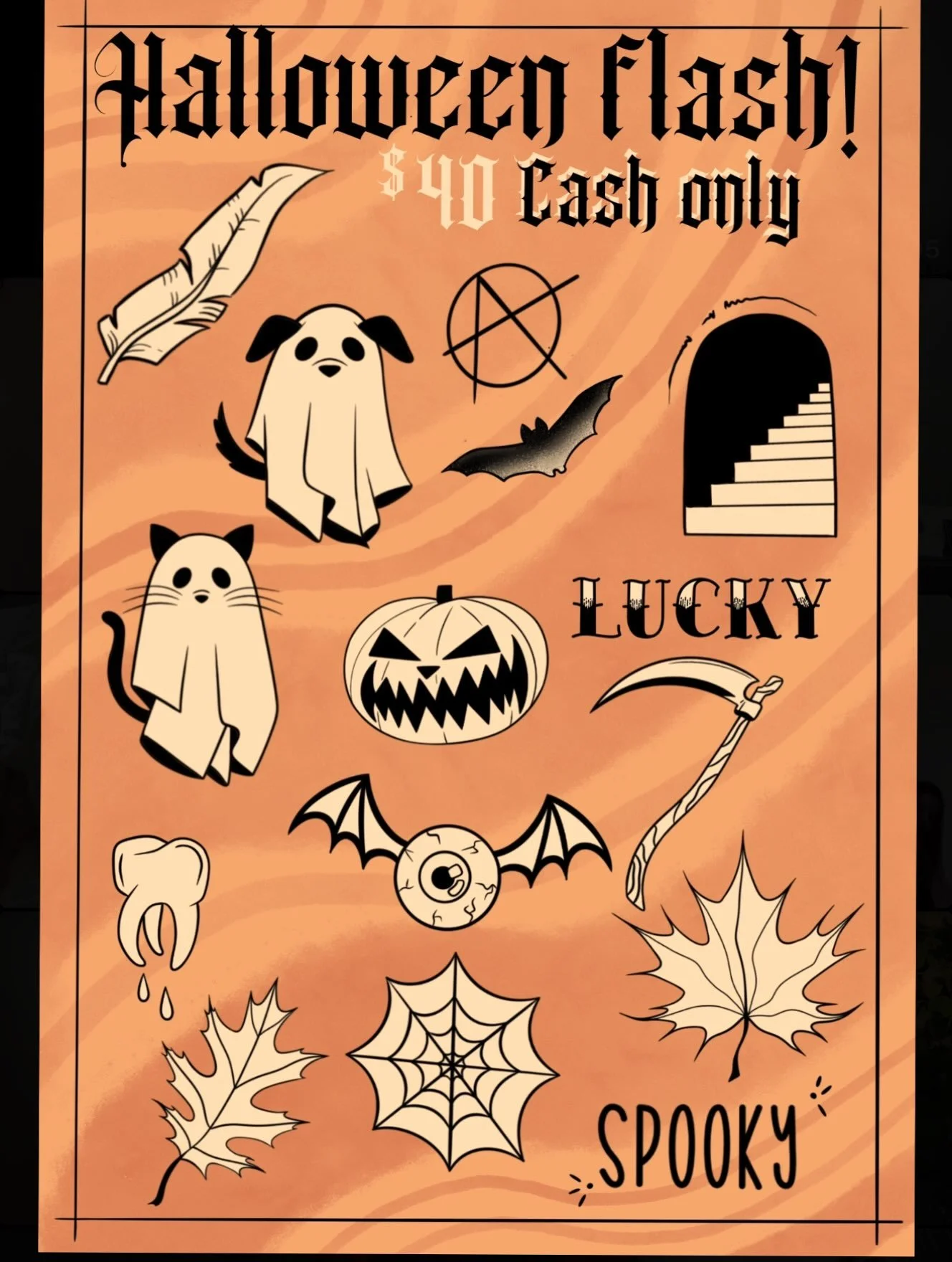 Just something fun for Halloween!! Hit my website DM or text 772-218-1032 to book!! #tattoos #halloweenflash #halloweentattoos #portsaintlucietattoos
