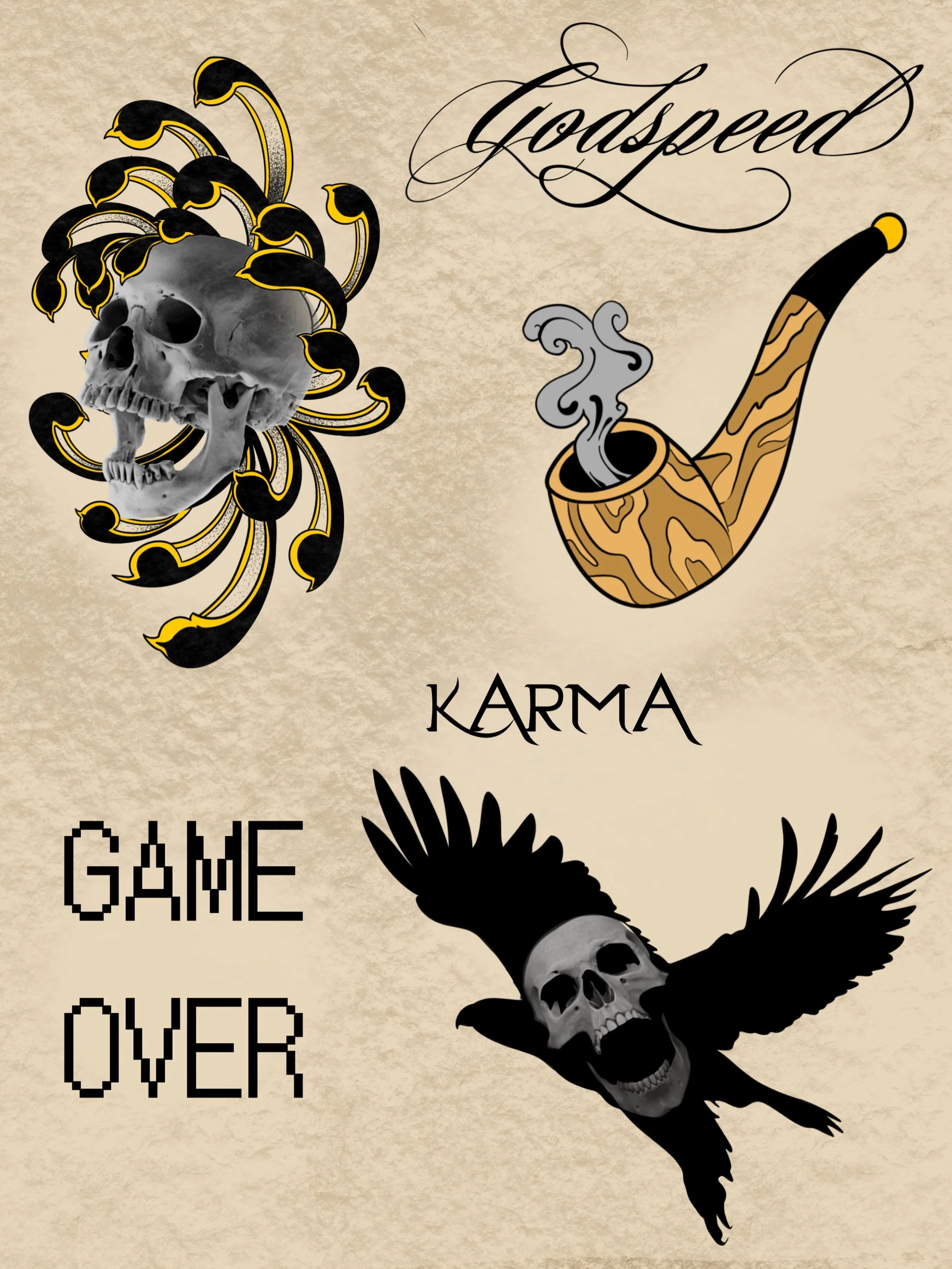 Got some fun pieces I&rsquo;d really like to do so I&rsquo;ll be posting them soon! Here&rsquo;s the first round! Hit my website, DM or call/text 772-218-1032 to book, for prices or with questions!
#tattoos #portsaintlucietattoos #skulltattoos #black