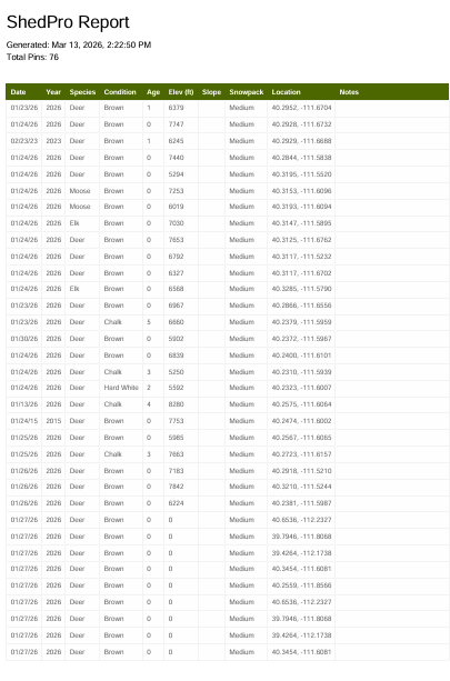 EXPORT REPORTS AS PDF