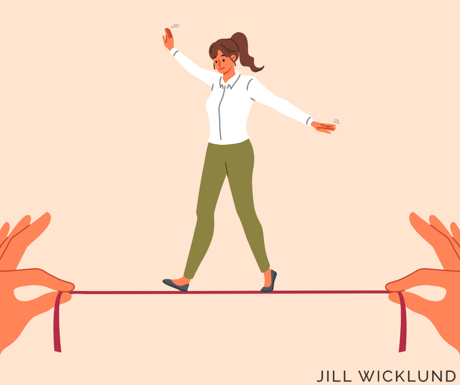 Walking a tightrope, just one cold or stomach virus away from wobbling off.