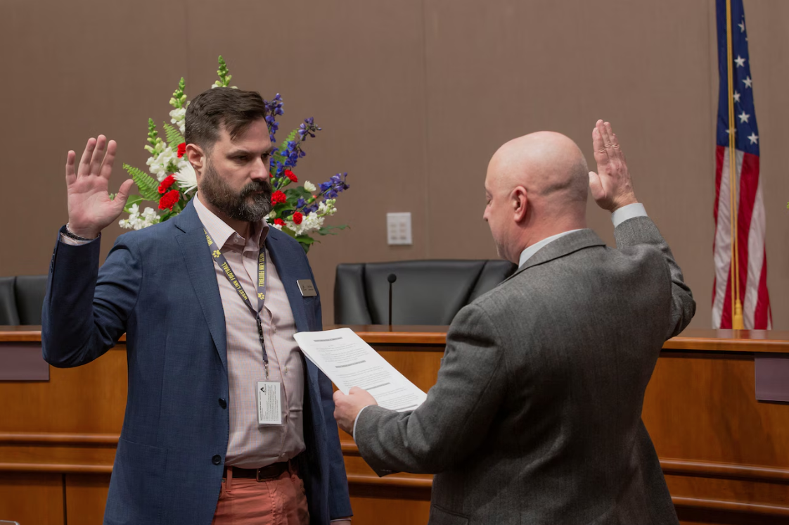 $9,200 desk comes up as county commissioner faces reelection campaign