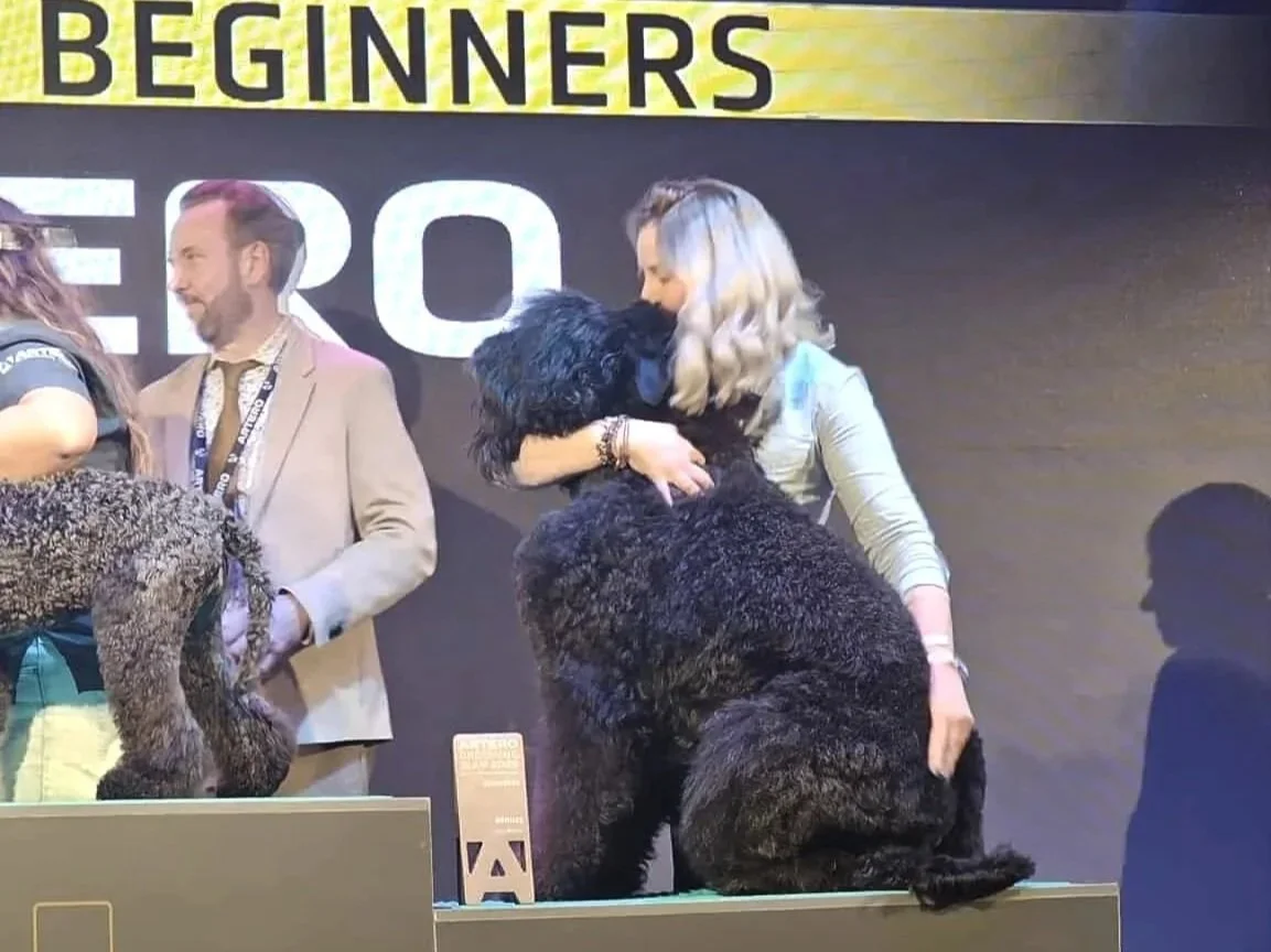 Winning the bronze award at the Artero Grooming Slam.