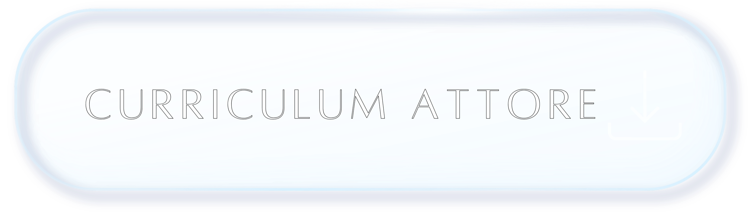 Bottone con scritta "Curriculum Attore" e una freccia rivolta verso il basso.