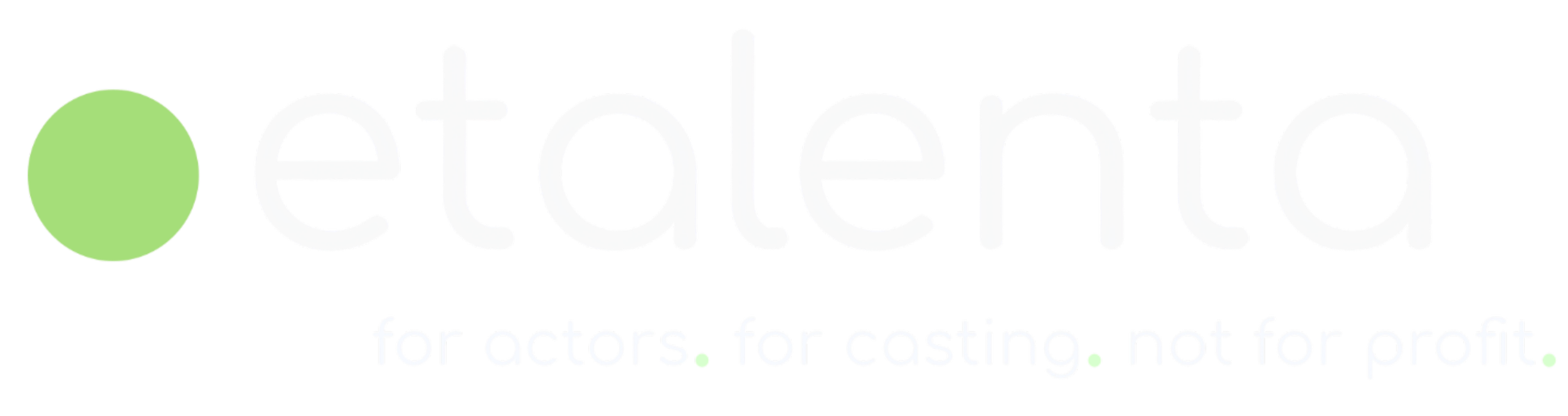 Logo di 'etodelenta' con il testo 'fan actors. fan casting. not for profit'