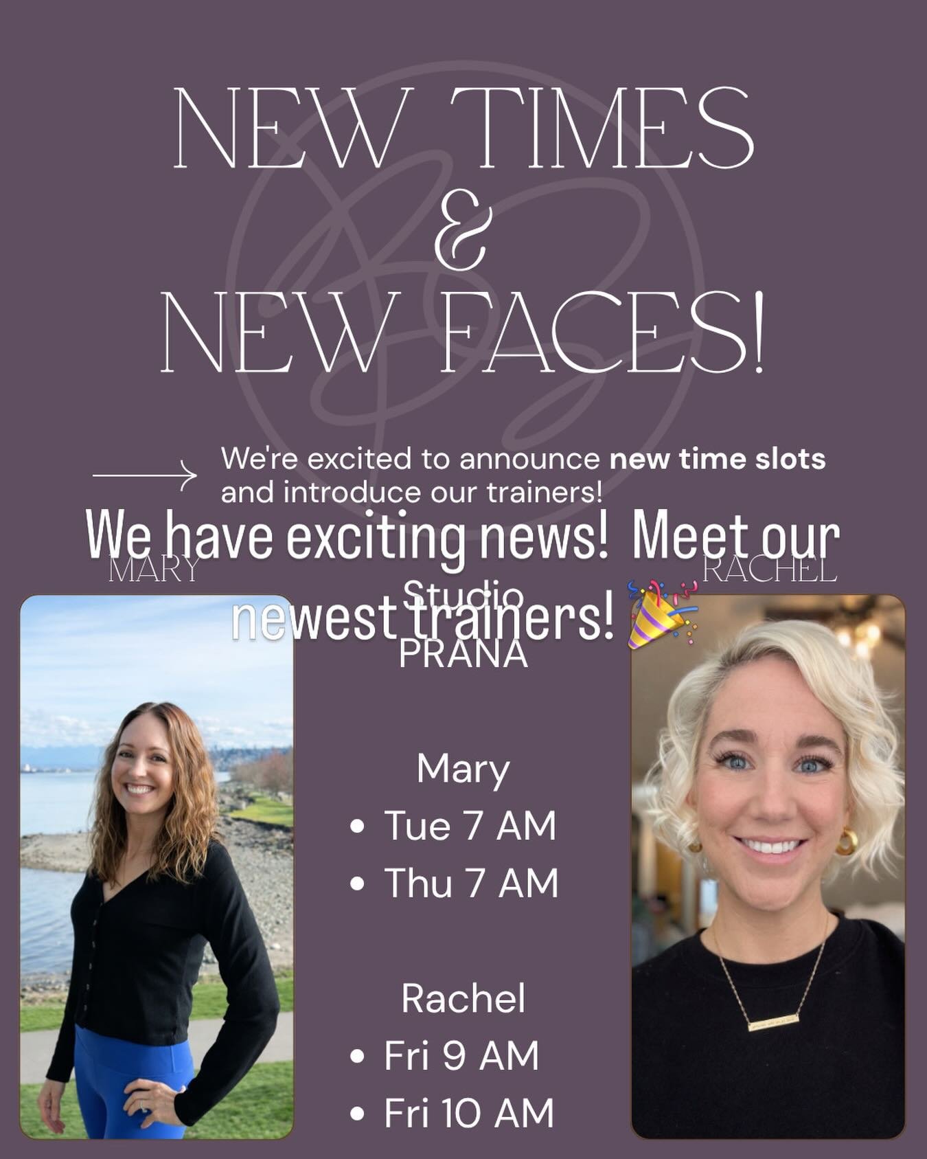 We have exciting news! Meet our new trainers with more classes available!🎉