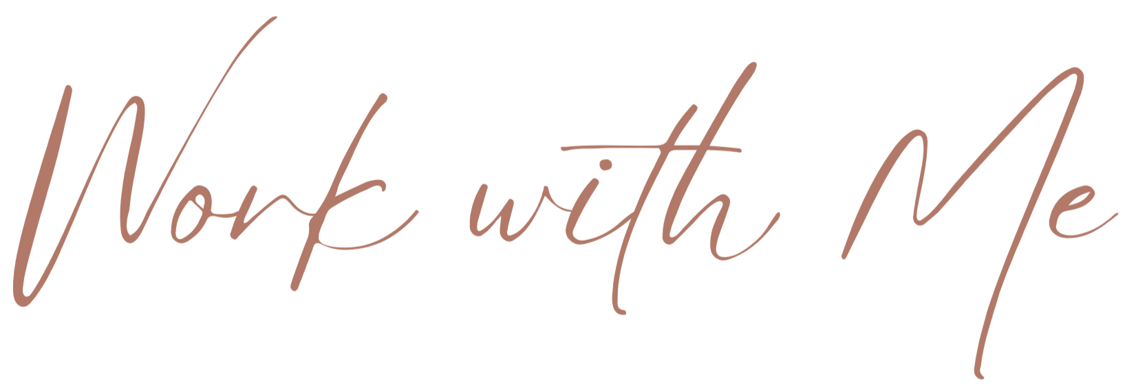 Text that says "Not with Me" in elegant cursive font.