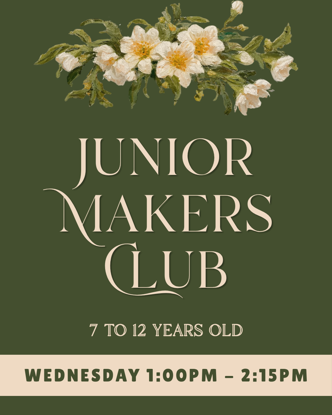 Junior Makers Club - Wednesday 1pm