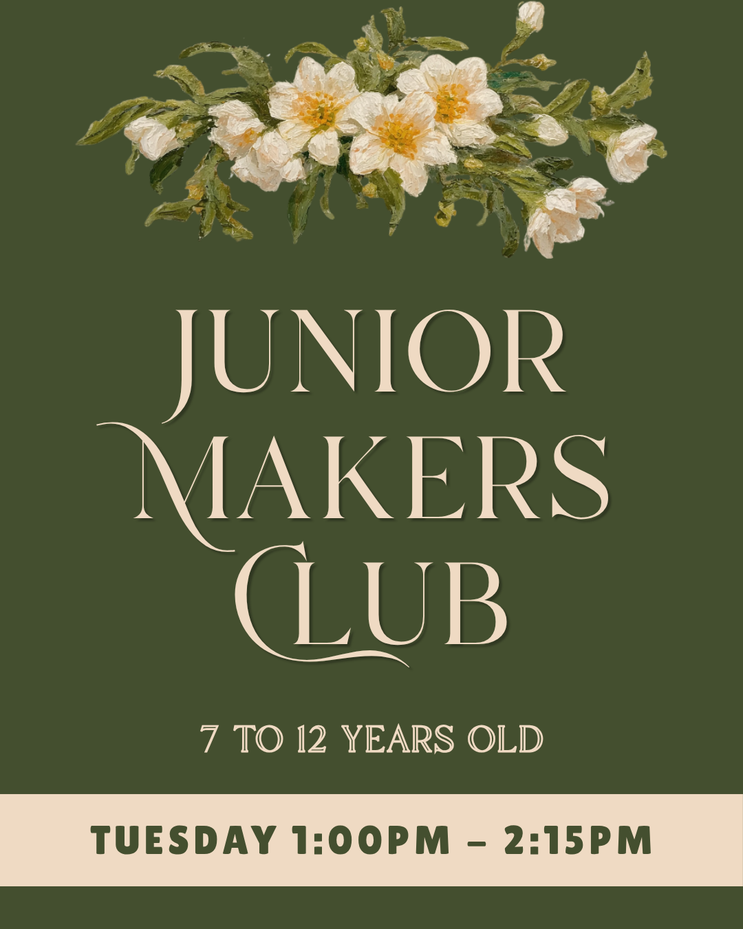 Junior Makers Club - Tuesday 1pm
