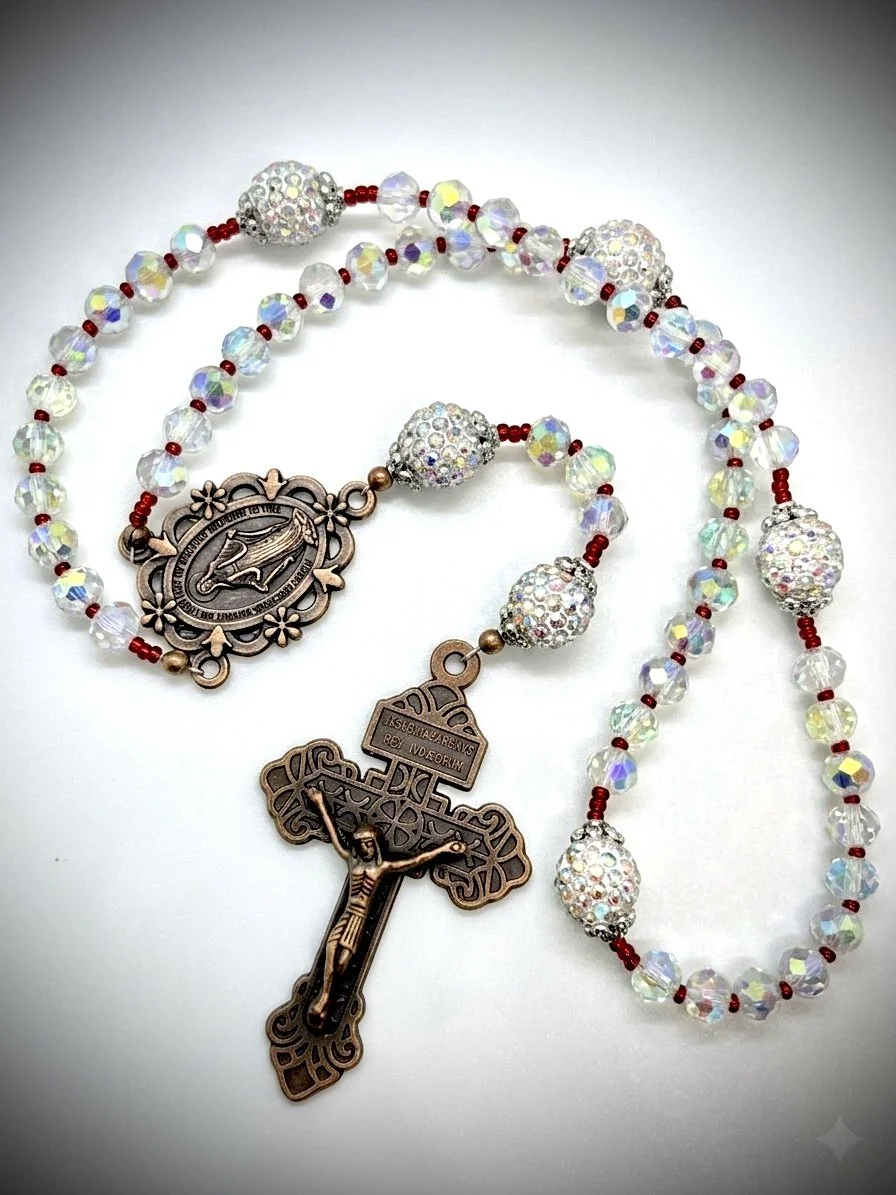 Crystal Aurora Borealis Rosary - LUMEN ROSARIO Collection