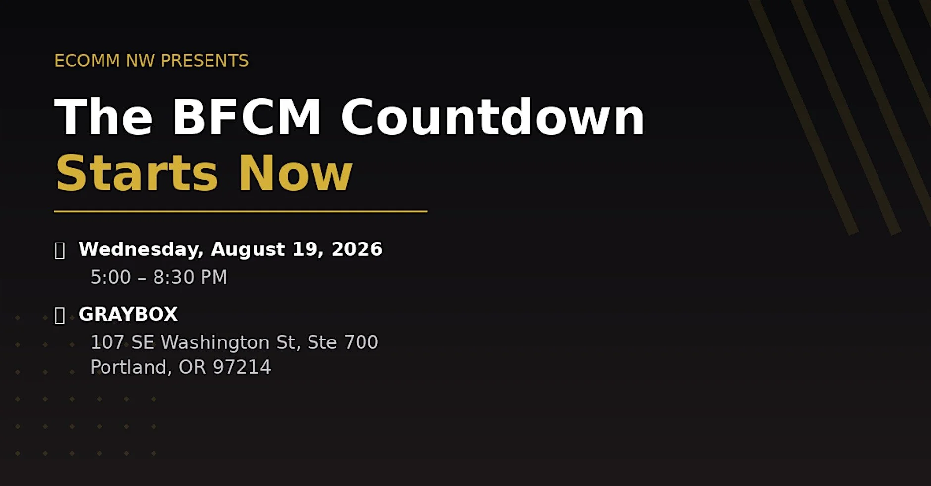 The BFCM Countdown Starts Now