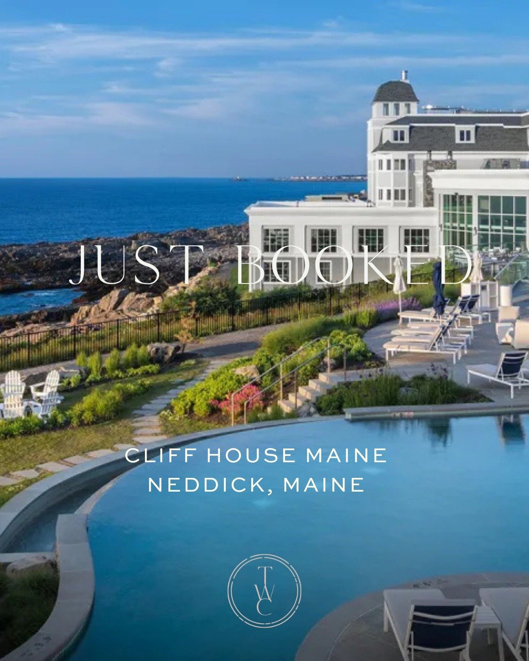 Perched atop Bald Head Cliff on 70 acres of dramatic oceanfront, @cliffhousemaine offers panoramic Atlantic views from virtually every room, private terraces designed for sunrise coffee moments, an oceanfront spa, multiple pools, and some of the most