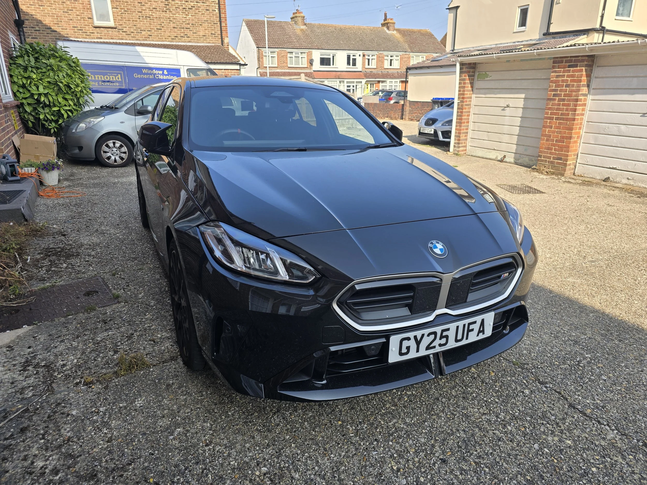 BMW M135 receiving full valet and ceramic coating.