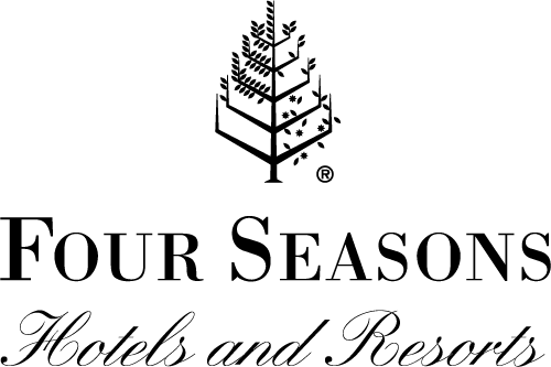 The logo of Four Seasons Hotels and Resorts.