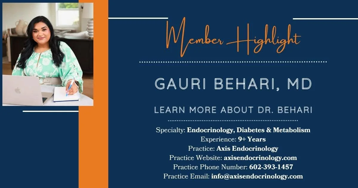 Dr. Gauri Behari in Maricopa County Medical Society