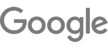 Google logo in black and gray text