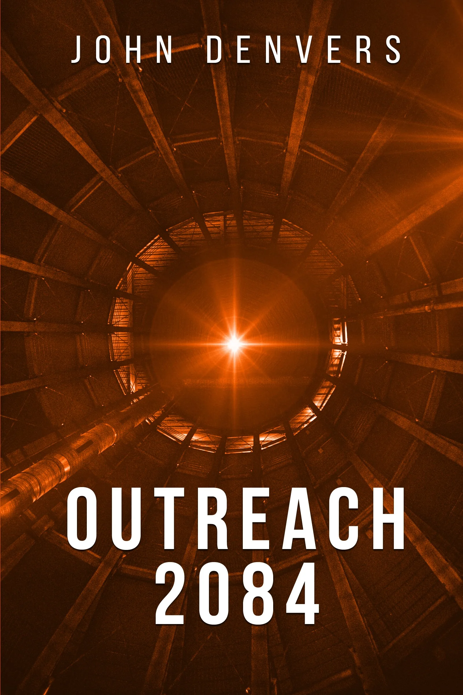 Outreach 2084 book cover — science fiction novel by John Denvers