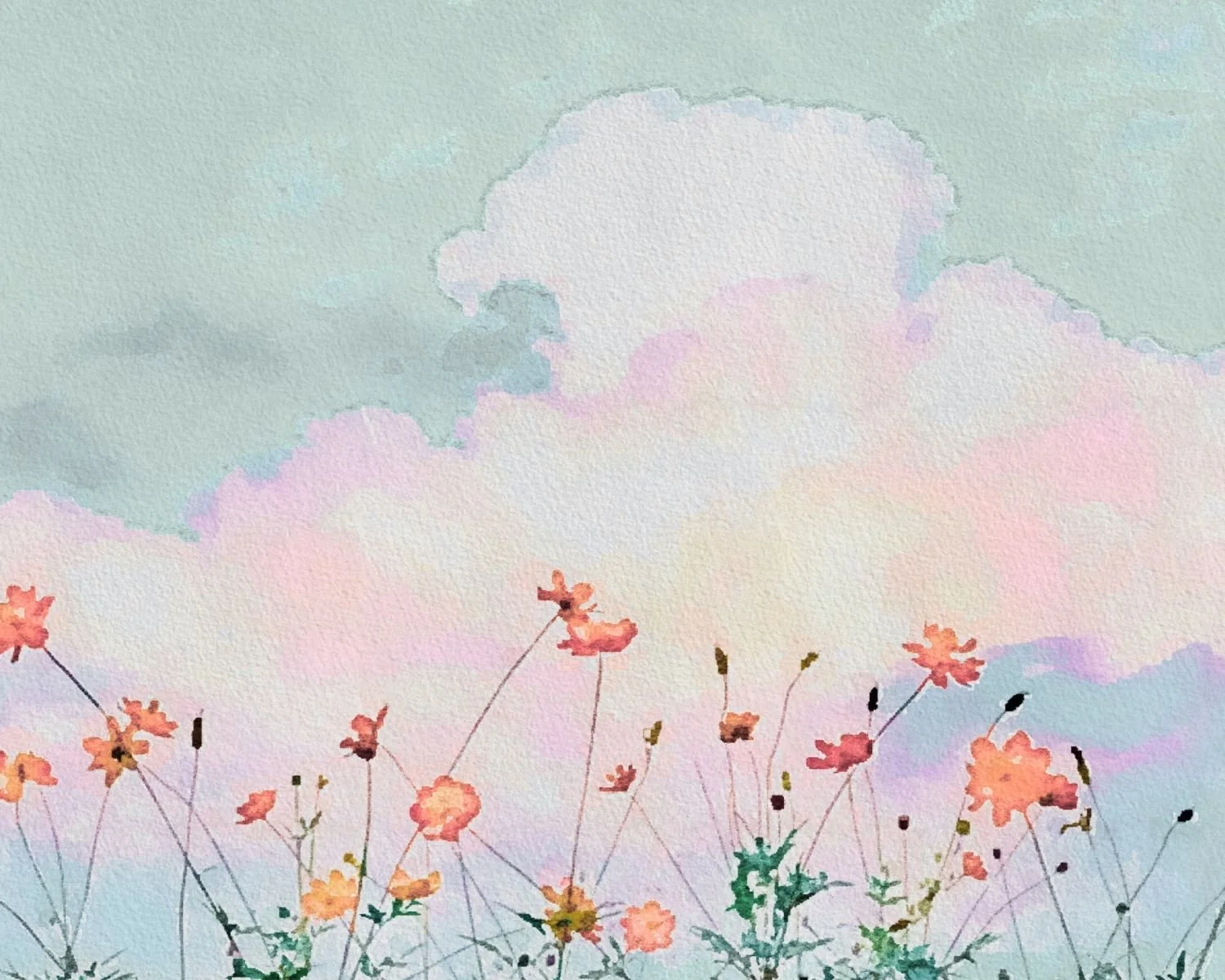 Somatic therapy in Colorado - watercolor flowers