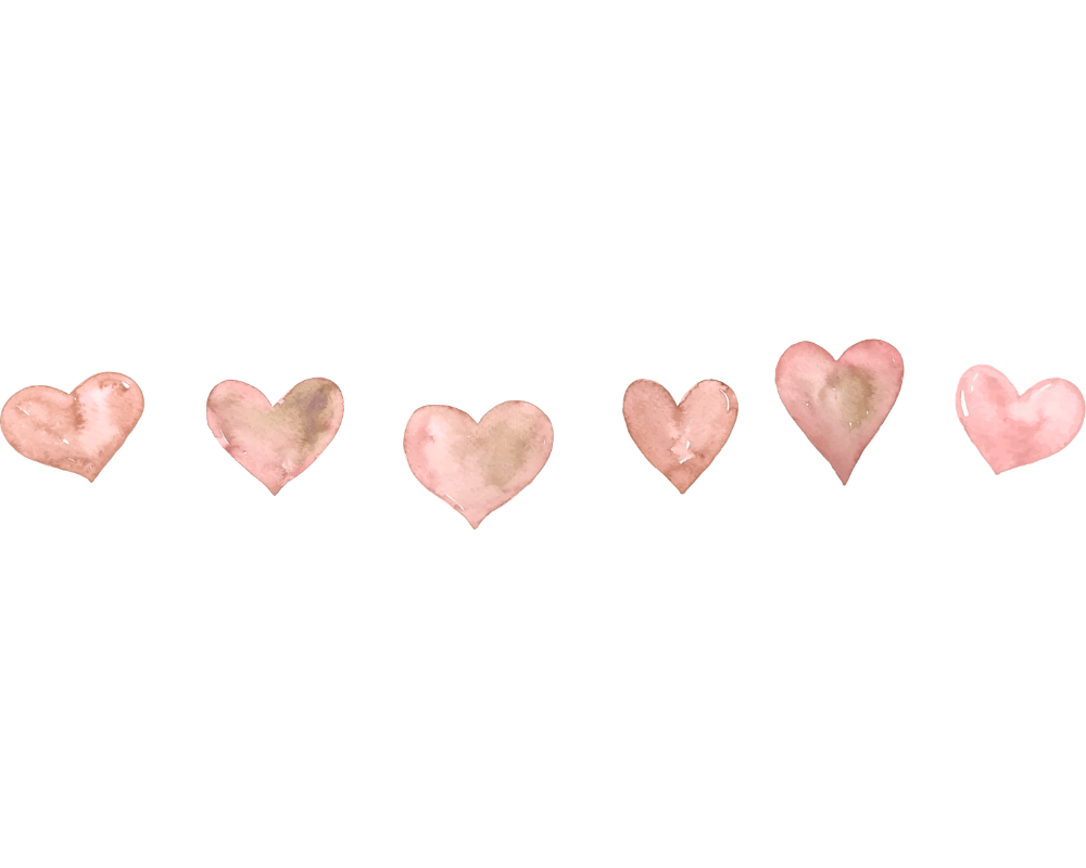 Illuminate Play Therapy - watercolor hearts graphic