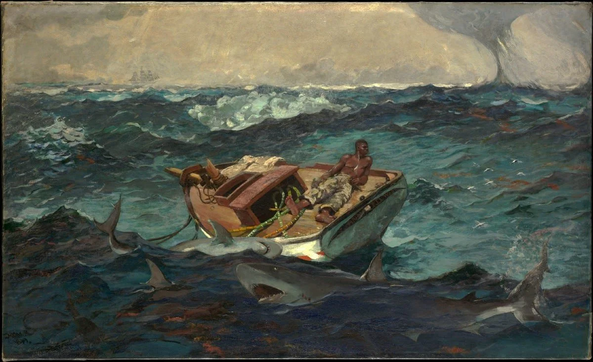 Cover image for The Gulf Stream, an essay on turning thirty and Winslow Homer's nineteenth-century painting at The Met