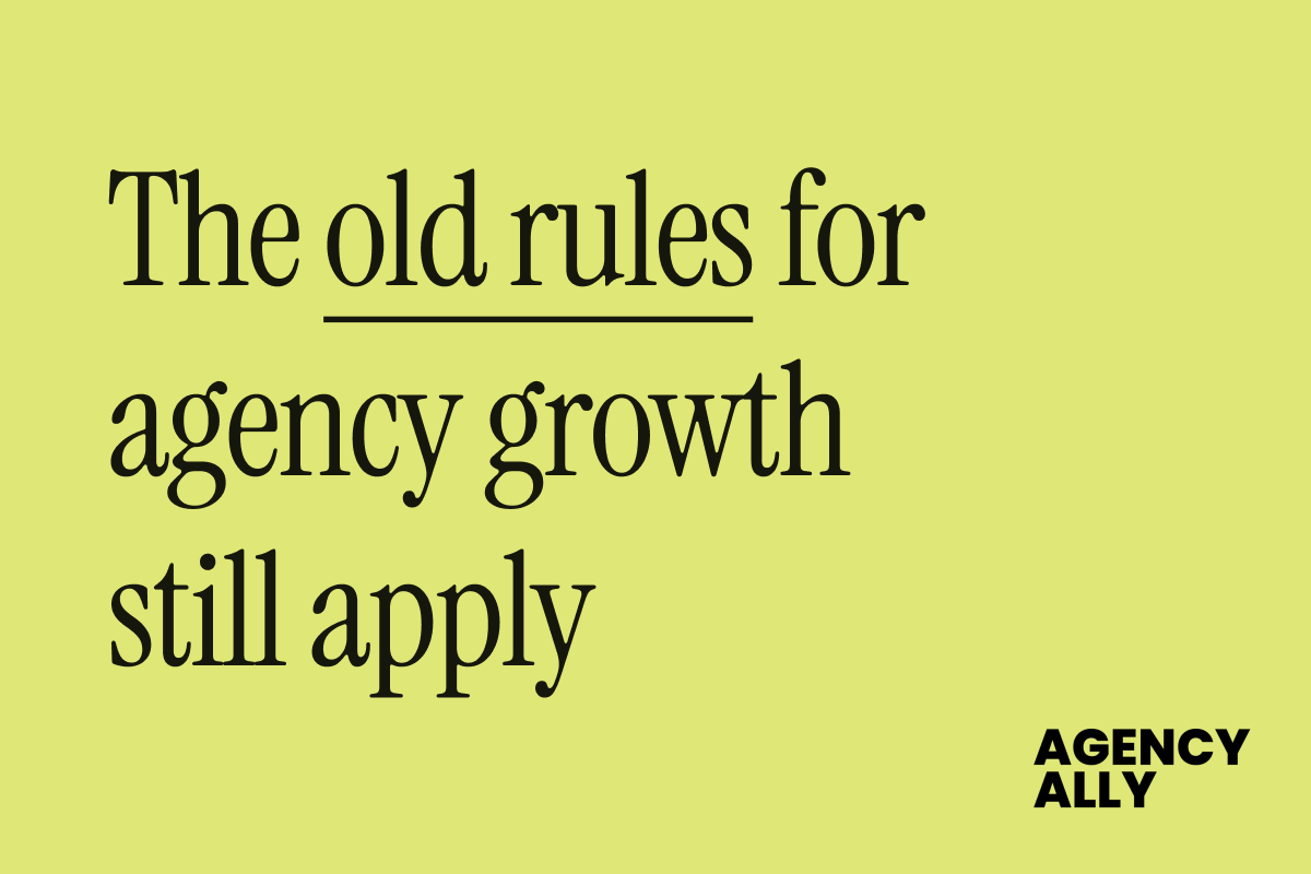 Focus, methodology and saying “no” still win for agencies.