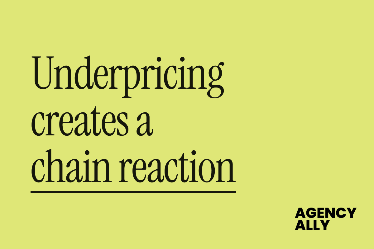 The cost of underpricing goes way beyond the margin