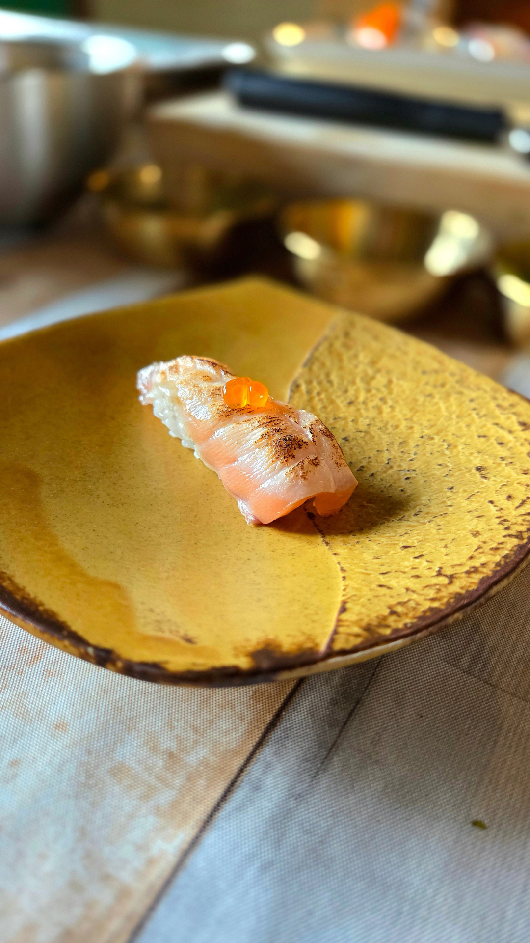 Salmon O-Toro Nigiri by Joe Kimura 