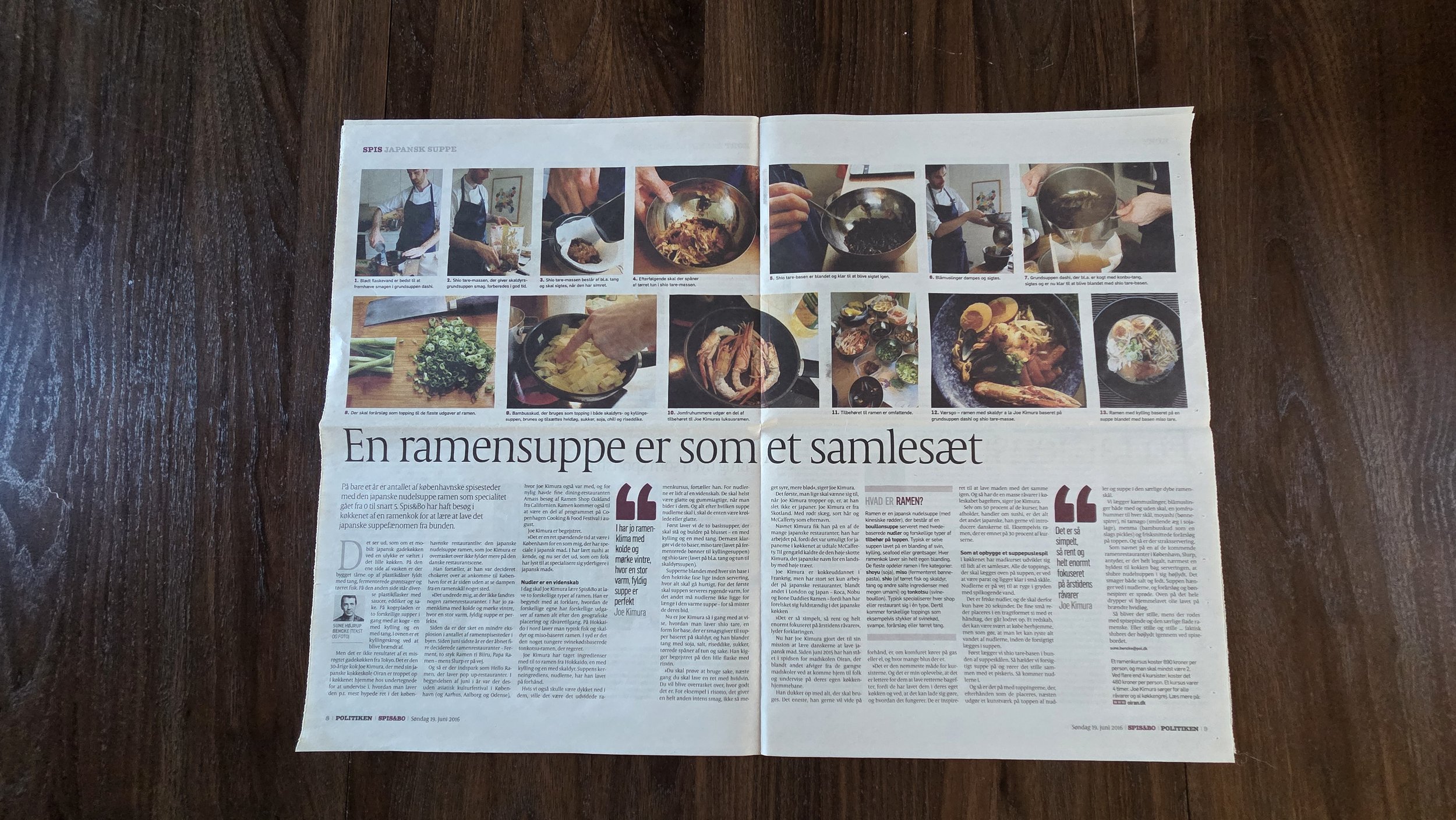 Joe Kimura press articles Politiken